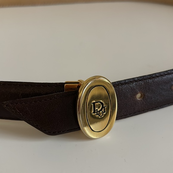 Vintage Christian Dior Belt - Genuine Aniline Cowhide - Picture 1 of 10